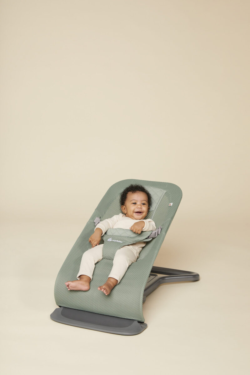 Ergobaby Evolve ležaljka 3u1 mrežasta - Sage Green - Image 6
